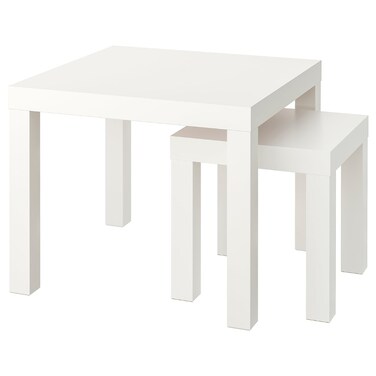 Nest Of Tables Set Of 2 White