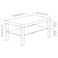 Coffee Table White 90X55cm