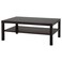 Coffee Table Black-Brown 118X78cm