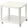 Side Table On Castors White 50X50cm