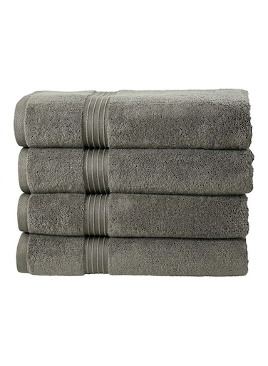 Bliss Casa 4-Piece Bath Towels 100% Combed Cotton