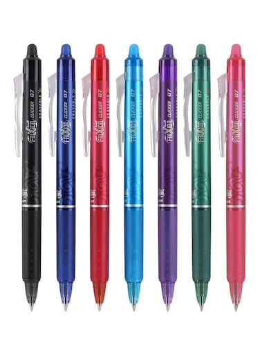 Retractable Erasable Gel Pen Multicolour
