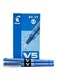12-Piece V5 Rollerball Pen Blue/White/Black