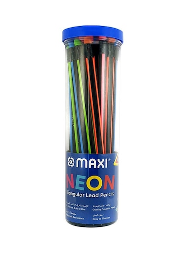 Pack Of 30 Triangular Lead Pencils Multicolour