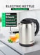 Stainless Steel Electric Kettle With Auto Shutt off and Boil Dry Protection 2 L 1800 W GK5466B Silver/Black