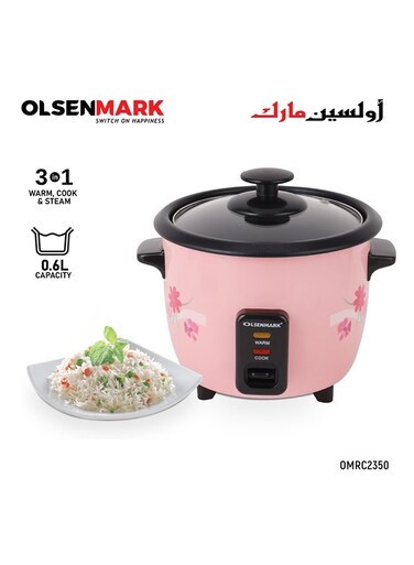 Multifunctional Rice Cooker With Non-Stick Inner Pot With Cool Touch Handle/Includes Cook And Keep Warm Functions