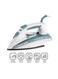 Steam Iron, Ceramic Coated Soleplate, Anti-Calc Drip, Self-Clean, Auto Shutoff, Vertical Steaming