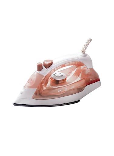 Electric Steam Iron Box - Non-Stick Coated Soleplate 360-Degree Swivel Cord Water Spray Function