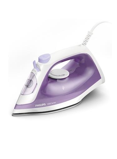 1000 Series Steam Iron With Non-Stick Soleplate And Variable Steam Setting To Remove Wrinkles Efficiently Purple