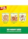 Zipper Food Storage Sandwich Bags 100 Count 14.4Cm X 16.5Cm Yellow