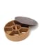 Nebula Spice Box With Spoon &ndash; 23Cm Diameter 7Cm Height 7 Dividers For Spices Masalas And Dry Ingredients Airtight Lid