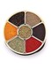 Nebula Spice Box With Spoon &ndash; 23Cm Diameter 7Cm Height 7 Dividers For Spices Masalas And Dry Ingredients Airtight Lid