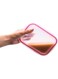 4-Piece Microwave Glass Storage Containers With Lid Pink 1X Big Square Container