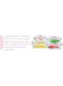 4-Piece Microwave Glass Storage Containers With Lid Pink 1X Big Square Container
