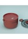 Single Layer Round Lunch Box Stainless Steel Inner Assorted Food Storage Container