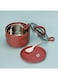 Single Layer Round Lunch Box Stainless Steel Inner Assorted Food Storage Container
