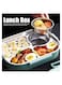 Kids Lunch Box With Tableware1100Ml 4 Compartment Insulated Lunch Box For Children