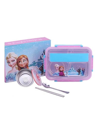 Kids Lunch Box With Tableware1100Ml 4 Compartment Insulated Lunch Box For Children