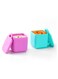 Omie Dip Containers Set Of 2-Pink And Teal