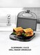 2 Slice Grill Maker Sandwich Maker Bread Toaster Non-Stick Plates