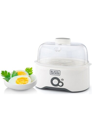 Egg Cooker With 6-Egg Rack 2 Poaching Pans Dry Boil Protection