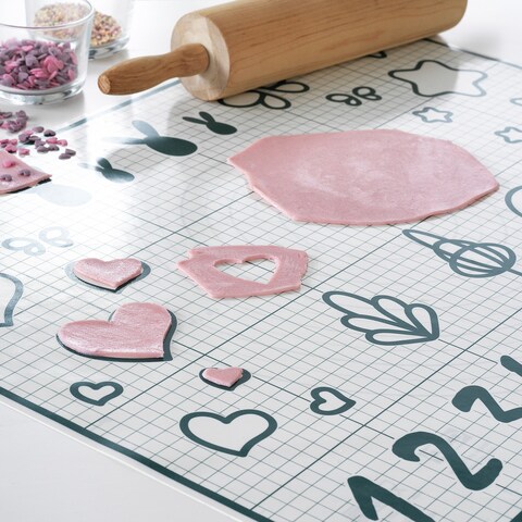 Baking Mat White/Turquoise 61X46cm
