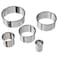 Ramzan Offer Cookie Cutter Set Of 5 Silver-Colour