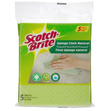 Scotchbrite Natural Sponge Cloth (5 Pieces)