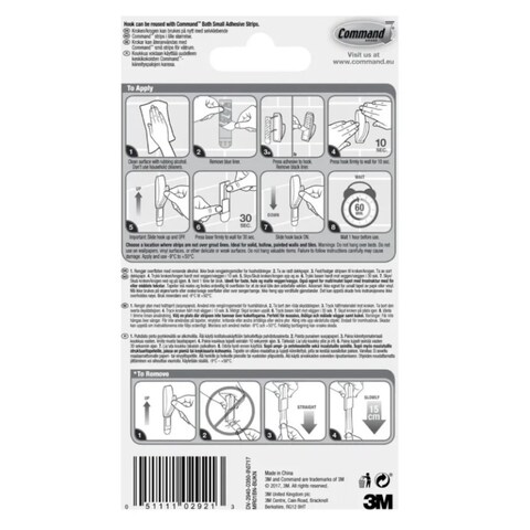 3M Command Modern Reflections Small Bathroom Hook