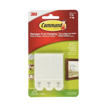 3M Command Picture &amp; Frame Hanging Strips (Set Of 3, Medium)