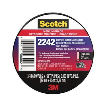 3M Scotch Rubber Electrical Tape (19 Mm X 4.5 M)
