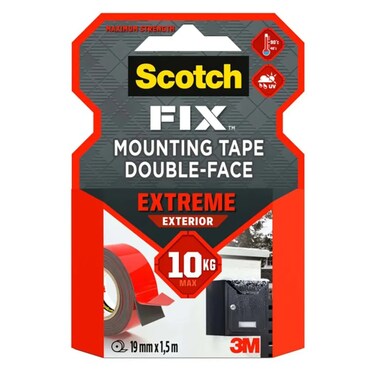 Scotch Fix Double-Face Extreme Exterior Mounting Tape (19 Mm X 1.5 M)