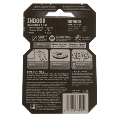3M Scotch Indoor Mounting Tape Pack (6.8 Kg, 48 Pc.)
