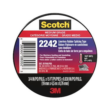 3M Scotch Rubber Electrical Tape (19 Mm X 4.5 M)