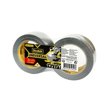 3M Scotch Universal Duct Tape Pack, 2904 (4.8 X 2500 Cm, 2 Pc.)