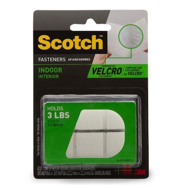 3M Scotch Indoor Fasteners (2.2 X 2.2 Cm, 12 Pcs)