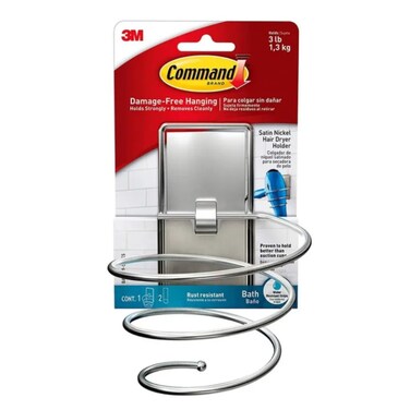 3M Command Hair Dryer Holder