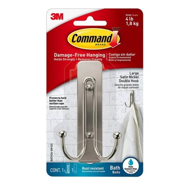 3M Command Large Double Bathroom Hook