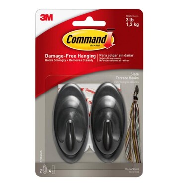 3M Command Slate Terrace Medium Hook