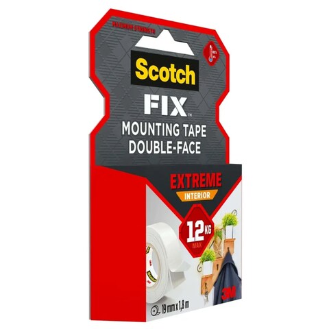 Scotch Fix Double-Face Extreme Interior Mounting Tape (19 Mm X 1.8 M)