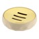 Tendance ABS + Rubber Soap Dish (Beige, 10.5 x 10.5 x 2.7 cm)