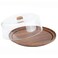 Evelin Wooden Cake Tray W/Cover