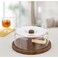 Evelin Wooden Cake Tray W/Cover