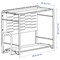 Kitchen Countertop Organiser, Bamboo/White, 40X21Cm