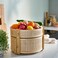 Vegetable/Fruit Basket, Set Of 2, Bamboo