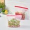 Resealable Bag, Patterned 50 Pack Red/Pink, 2.5/1.2 L