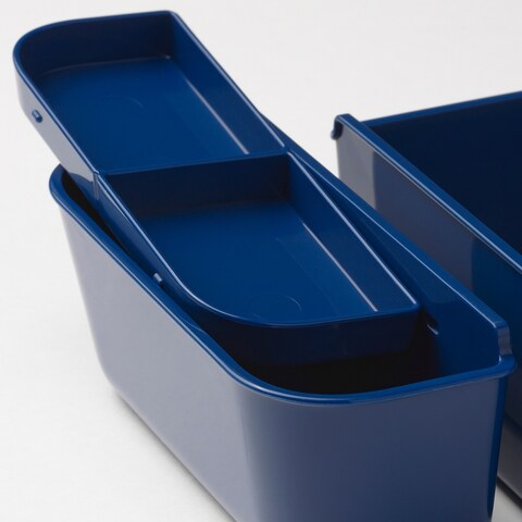 Insert For Food Container, Set Of 2, Dark Blue