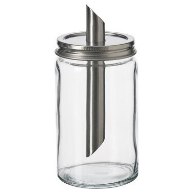 Sugar Shaker, Clear Glass/Stainless Steel, 15Cm