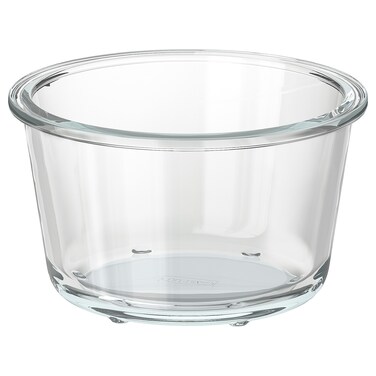 Ramadan Offcer Food Container, Round/Glass, 600 Ml