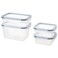 Ramadan Offcer Food Container With Lid, Set Of 4, Plastic